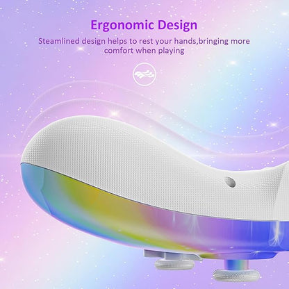NexiGo Wireless Controller (No Deadzone) for Switch 2 and Switch, Bluetooth Controllers for Nintendo Switch with Vibration, Motion, Turbo and LED Light (Violet Unicorn)