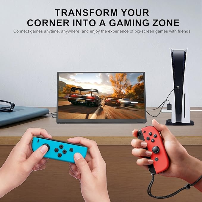 Portable Monitor 10.5'' 1920 * 1280 Ultra-Slim Mini Monitor 3:2,500nits,2000:1,Standard USB C HDMI HDR Computer Monitor for Laptop Switch Mac Phone