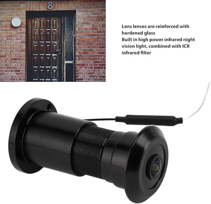 Door Peephole Camera, 1080P Smart Door Eye Hole Camera, 180 Degree Wide View Angle, 2 Way Talk, Doorbell Security Camcorder Peephole Viewer for Home