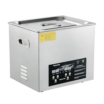 Professional Ultrasonic Cleaning Machine 10L with Digital Timer and Heater, Stainless Steel Ultrasound Cleaner for Cleaning Circuit Board Parts Dental Instruments