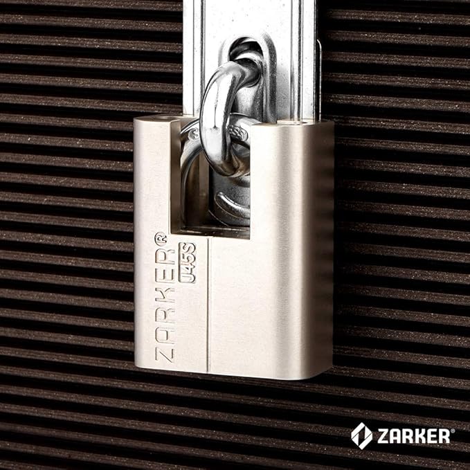 J45S keyed Alike Padlocks, Heavy Duty Stainless Steel Shackle Lock, 18 Keys, Waterproof and Rustproof Storage, Warehouses, Garage, Outdoors, 6-Pack