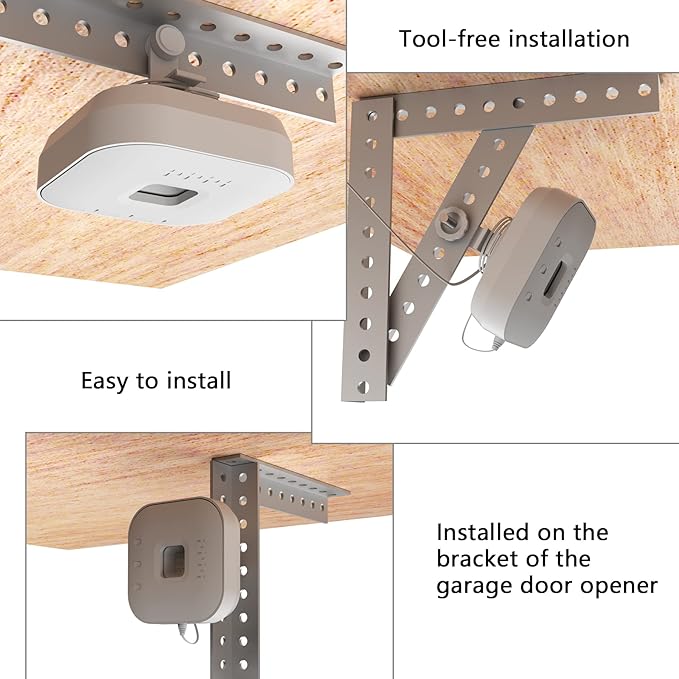 Zwolf No-Drill Mount Bracket for Chamberlain Garage Door Opener Damage-Free Installation Mount for Smart Garage Control ( MYQ-G0401-ES) Double-Sided Tape for Chamberlain MYQ-G0402 Garage-Door-Sensors