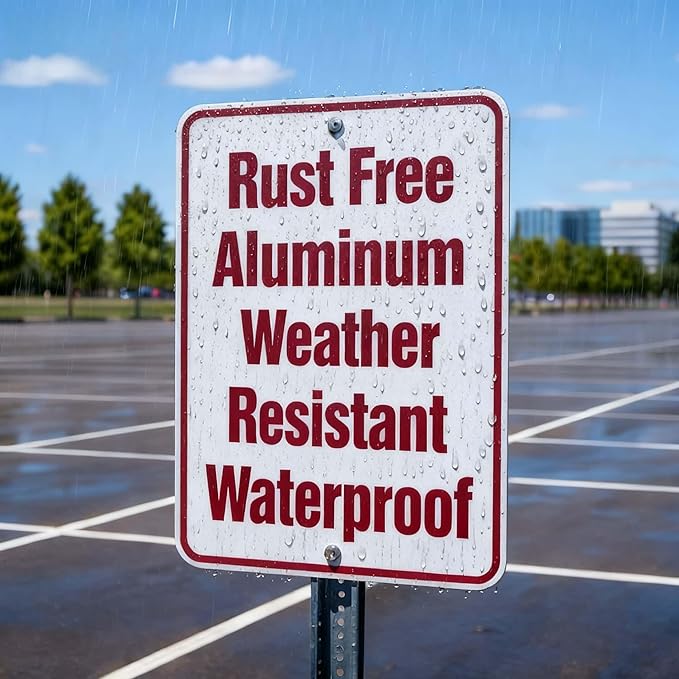 Custom Metal Sign Outdoor, Personalized Metal Signs for Office, Business, Home, 24x18 Inches, Rust Free .040 Aluminum