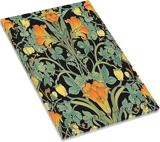 Light Switch Cover Plate William Morris Vintage Floral Green Yellow 1 Gang No Device Blank Electrical Wall Plates Faceplate Decorative Switch Plate for Bedroom Home Decor