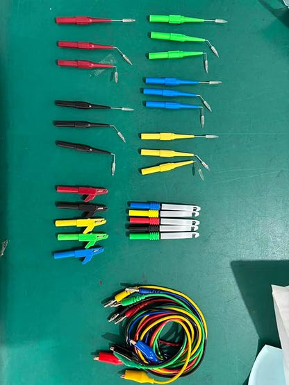 Automotive Test Lead Set, Back Probe Kit 30pcs, Copper Alligator Clips to Banana Plug Test Lead, Multimeter Test Lead Set for Automotive Repair and Diagnostic Circuit Testing