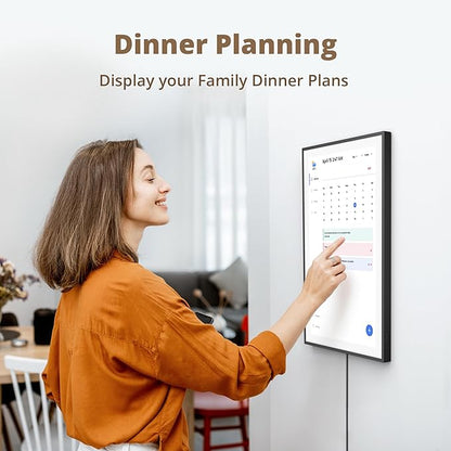 Dragon Touch 21.5" Digital Calendar Chore Chart – 1080P Full HD Interactive Touchscreen, Smart Family Planner, Hearth Display Digital Calendar Wall & Desk Mountable for Seamless Scheduling