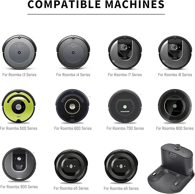 RDSJK Roomba Charger Dock, Replacement for iRobot Roomba e5 e6 i1 i3 i4 i5 i6 i7 i8 j5 j7 j9 Series & All 500 600 700 800 900 Series - Charger ADF-N1 17070 17064 4452369