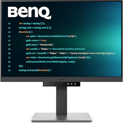 BenQ RD240Q 24.1” WQXGA BenQ Programming Monitor, 90W USB Type-C, Advanced Coding Modes, Coding HotKey, Ergonomic Design, 16:10 Special Ratio, Circadian Mode, Eye-Care Technology, Eco-Friendly Design