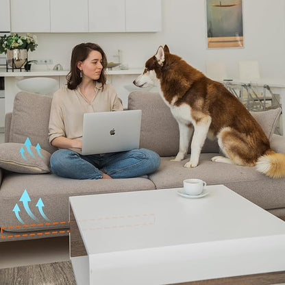 Couch Cushions Support for Sagging Seat 20"X 20"Insert padsSupports Board Sofa Furniture seat Cushion Under Sag Repair, Curved High Density Foam Replacement for Sectional Loveseat Chair Blue Set of 1