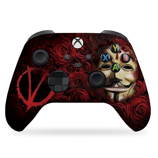DreamController V For Venddeta Custom X-box Controller Wireless compatible with X-box One/Series X/S Proudly Customized in USA with Permanent HYDRO-DIP Printing(NOT JUST A SKIN) (MODDED)