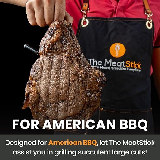 MeatStick X – Smart Wireless Meat Probe for Grilling, Smoking & BBQ | 500ft+ Bluetooth Range | Works in Oven, Smoker & Grill
