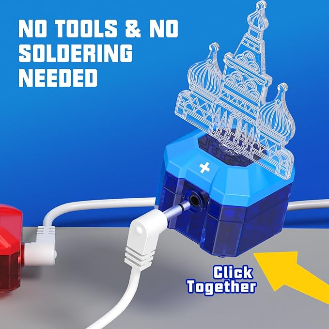 Science Kits for Kids Electronics Exploration Kit with 671+ Circuit Projects, Physics Experiments Circuit Board STEM Educational Toy for Boys Girls Ages 3 4 5 6 7 8 9 10 11 12+