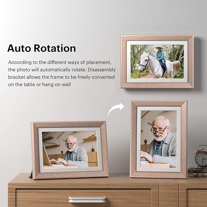 KODAK WiFi Digital Picture Frame, 8.4 Inch 2560 x 1600 IPS HD Touchscreen Digital Photo Frame with 32GB Storage, Easy Setup to Share Photos or Videos, The Best Gift for Family and Friends