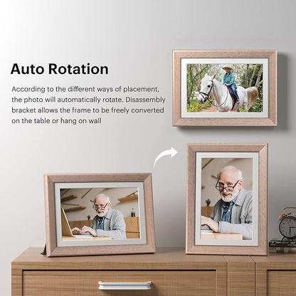 KODAK WiFi Digital Picture Frame, 8.4 Inch 2560 x 1600 IPS HD Touchscreen Digital Photo Frame with 32GB Storage, Easy Setup to Share Photos or Videos, The Best Gift for Family and Friends