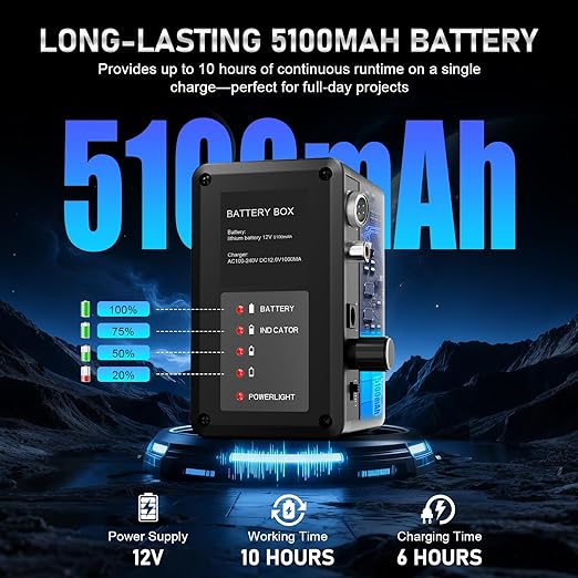 Sewer Camera, Self Leveling Drain Camera 100ft with Meter Counter, 9" HD Plumbing Cameras Snake with 12 LED Lights, 5100mAh Battery, IP68 & 32GB DVR Recorder, Duct Sewer Line Pipe Inspection