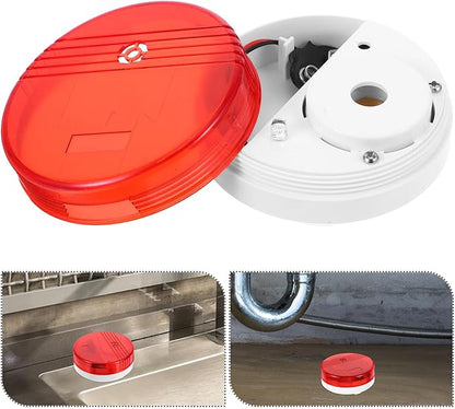 Veemoon Smart Water Leak Detector Alarm with LED Light Waterproof Flood Detection Sensor for Home Basement Bathroom Kitchen Laundry Room
