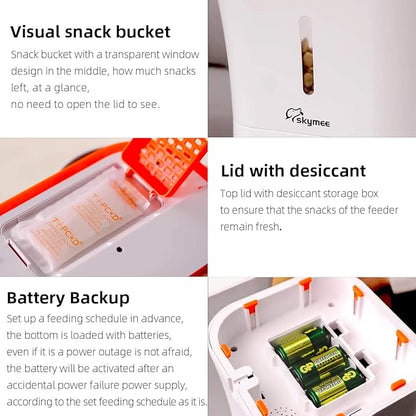 12L Smart Automatic Dog Feeder Large Breed with Camera, 5G WiFi Automatic Cat Feeders Food Dispenser 1080P Full HD Pet Camera Treat Dispenser with Night Vision and 2-Way Audio