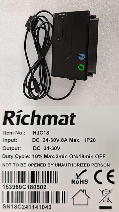 Adjustable Bed Remote for Richmat HJH13D Bed Remote Control and HJC18 Control Box Replacement Parts