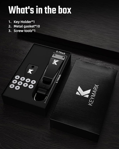 Key Organizer for Men Compact Key Holder Minimalist Key Case Metal Key Chain Key Holder for Keychain Secures 2-5 Keys