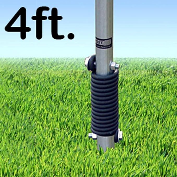 SmartSign 4 feet FlexPost Signpost for Natural Ground - Heavy-Duty Spring Flexible Sign Post, Made in USA