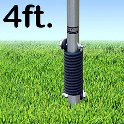 SmartSign 4 feet FlexPost Signpost for Natural Ground - Heavy-Duty Spring Flexible Sign Post, Made in USA