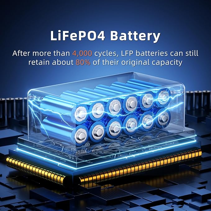 IEE 5120Wh Portable Power Station SP5000 with 500W Solar Panel, 120/240V 5000W(Peak 9000W) AC Output Solar Generator, Expandable Capacity, LFP Battery Generator for Home Use, Power Outages, RVs