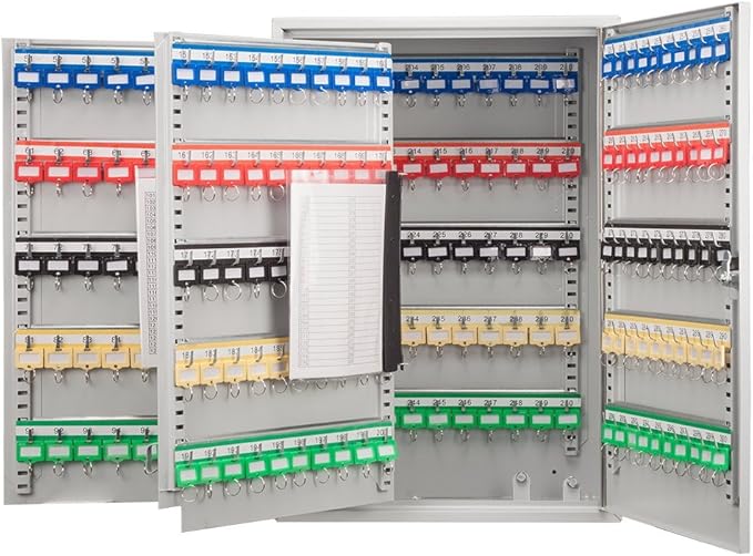 BARSKA Large Key Cabinet with Key Lock (300 Position Key Cabinet)