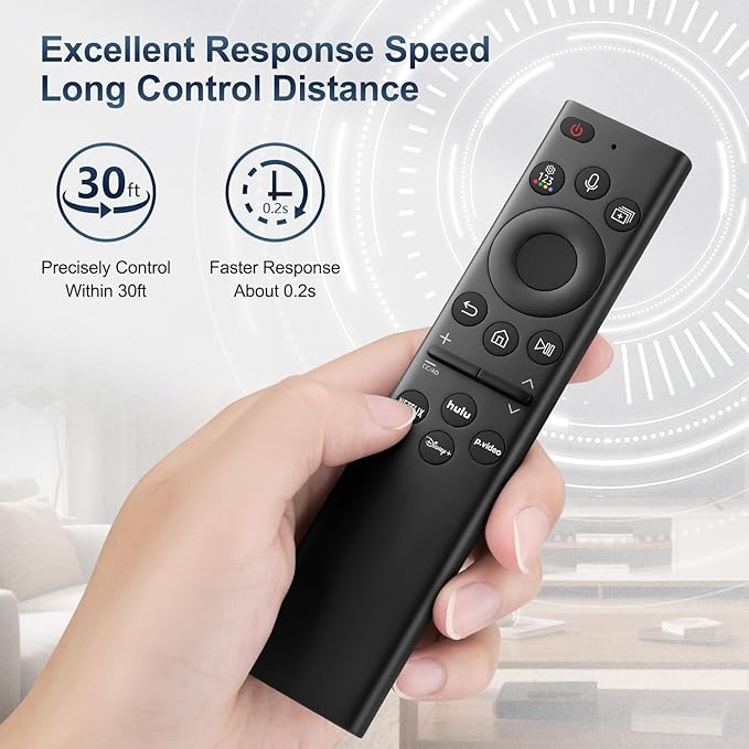 for Samsung-Smart-TV-Remote-Control-Replacement,Universal Remote for 2019 2025 Samsung Frame Curved Crystal Smart TVs, with Voice Control