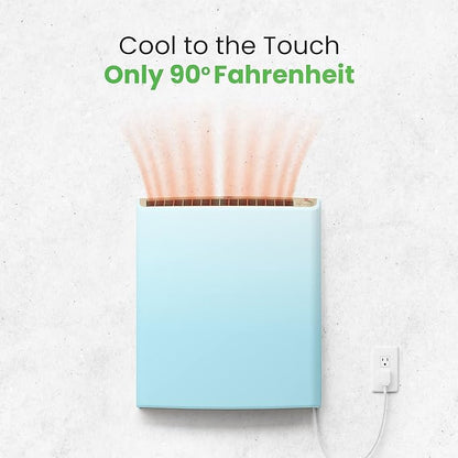 Envi Plug-in Electric Panel Wall Heaters for Indoor Use, Energy Efficient 24/7 Heating w/Safety Sensor Protection, Patented Quiet Fan-less Design, Easy 2-Min Install, Space Heater, Made in USA