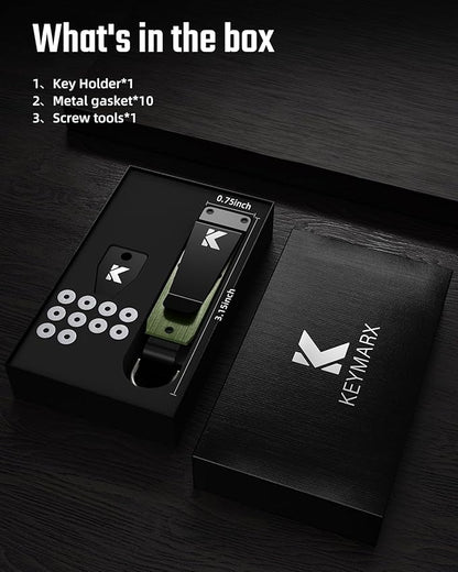 Key Organizer for Men Compact Key Holder Minimalist Key Case Metal Key Chain Key Holder for Keychain Secures 2-5 Keys