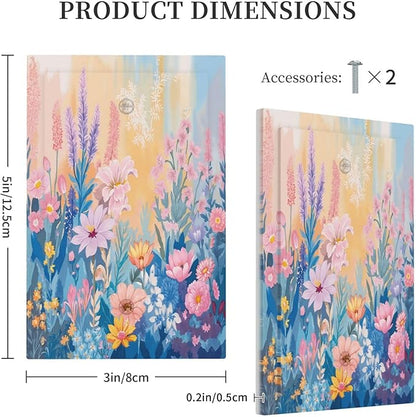 Light Switch Cover Plate Colorful Watercolor Flowers Wildflower Plants 1 Gang No Device Blank Wall Plate Electrical Outlet Cover Decorative Switch Plate Covers for Bathroom Home Decor
