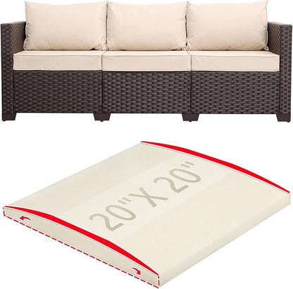 HAVARGO Couch Cushion Support for Outdoor Sagging Seat 20x20x2 Inches Couch Supports for Sagging Cushions, Quick-Drying and High Density Foam Sofa Cushion Support with Anti Slip Mesh Fabric Set of 1