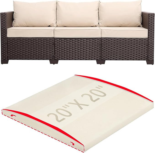 HAVARGO Couch Cushion Support for Outdoor Sagging Seat 20x20x2 Inches Couch Supports for Sagging Cushions, Quick-Drying and High Density Foam Sofa Cushion Support with Anti Slip Mesh Fabric Set of 1