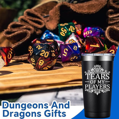 Dungeons and Dragons Gifts - Tears of My Players - Dungeon Master Christmas Birthday Gifts for Him Dnd Lovers - 20oz Dnd Tumbler