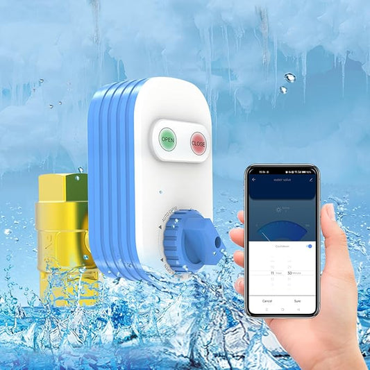 FRANKEVER DN20 Smart Water Valve, 3/4 Inch WiFi Water Timer for Garden Hose, Sprinkler Timer Auto Watering with Manual Button Control, Compatible with Alexa, Google