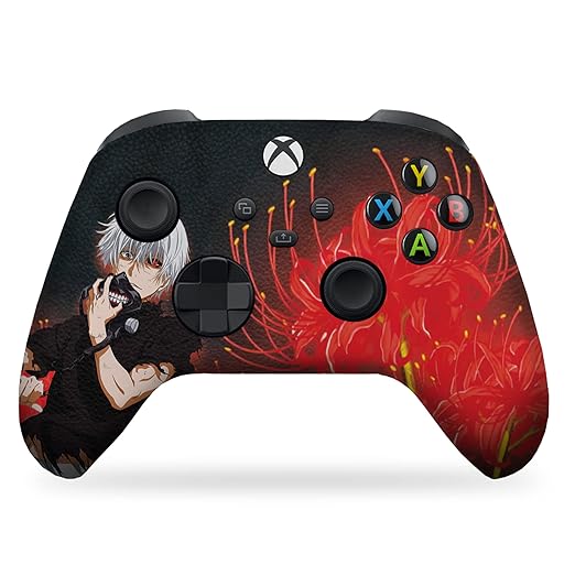 DreamController Tokyyo Ghoul Custom X-box Controller Wireless compatible with X-box One/Series X/S Proudly Customized in USA with Permanent HYDRO-DIP Printing (NOT JUST A SKIN)