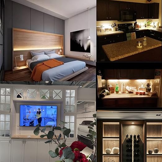 VST Motion Sensor Light Switch, IR Sensor, Led Light Automatic Door Switch for Closet Light Under Cabinets Counters Wardrobes with 12V JST Male and Female Connector (DC 12/24V)