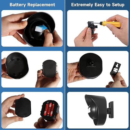 Motion Detector Sensor Alarm, SiegenPro Driveway Alarm Wireless, Home Security Business Motion Sensor Alarm Indoor Outdoor Weatherproof