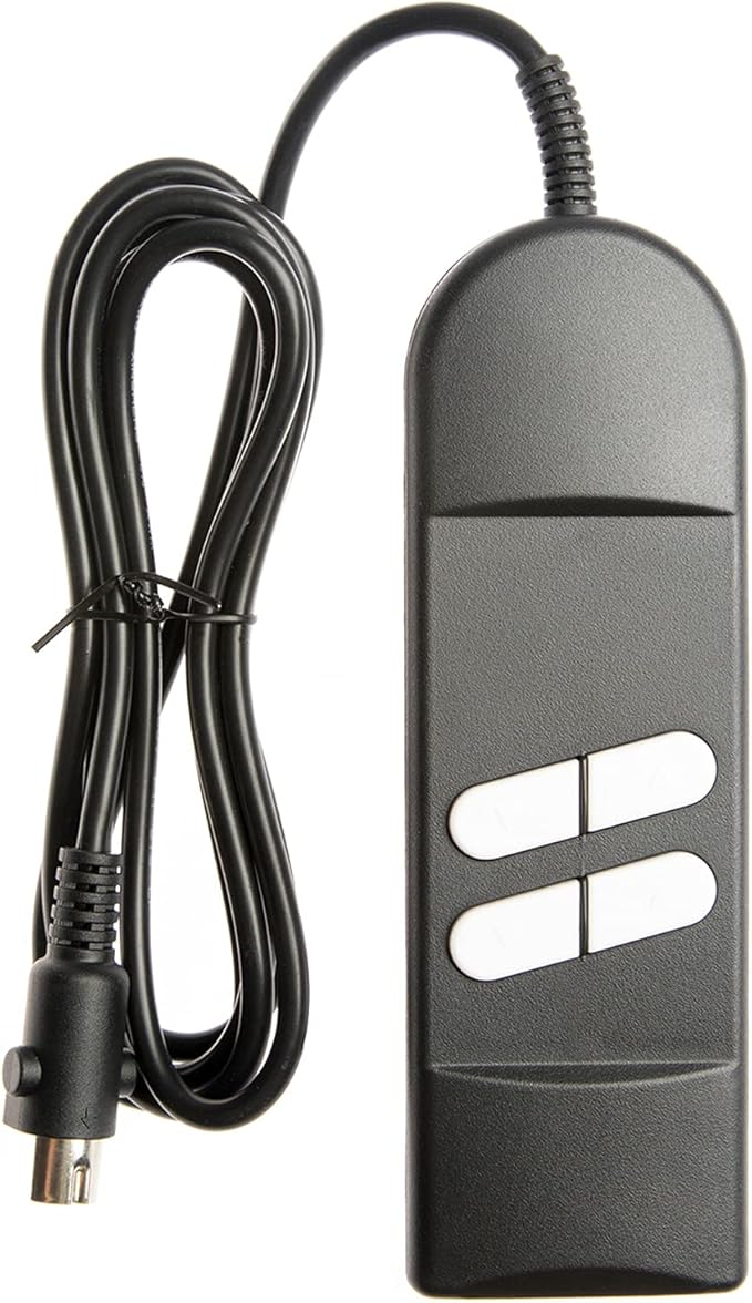 ICYANG Lift Chair Remote Replacement 5 Pin Power Lift Chair Recliner Hand Control, Catnapper Recliner Parts UP/Down 4 Button Roll line 180 Degree Electric Sofa Remote for Okin Power Recliners