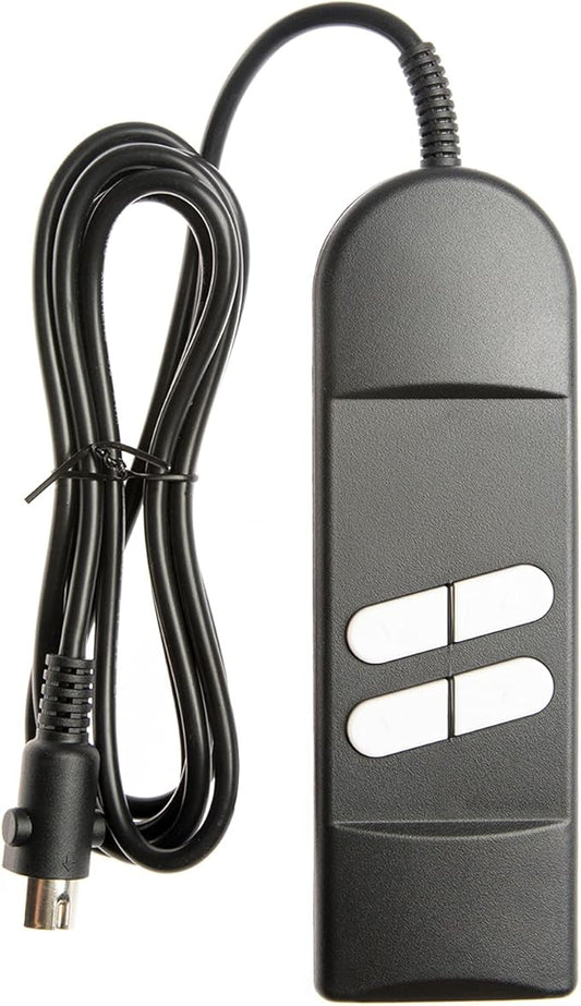 ICYANG Lift Chair Remote Replacement 5 Pin Power Lift Chair Recliner Hand Control, Catnapper Recliner Parts UP/Down 4 Button Roll line 180 Degree Electric Sofa Remote for Okin Power Recliners
