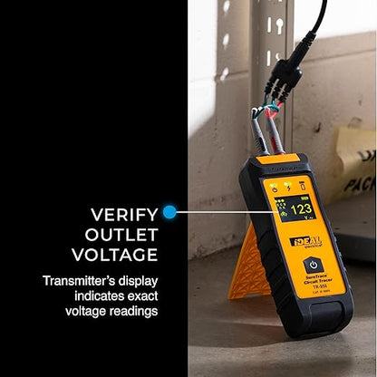 Ideal Electrical SureTrace Pro Circuit Tracer (61-950) 0-600 Volts AC/DC with Built-in Continuity Test, Amperage and Voltage Measurement, and Receptacle Testing — Find Breakers, Faults, and More