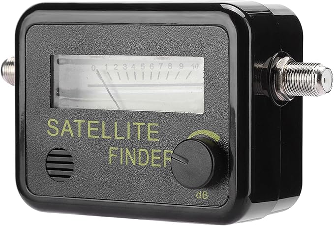 Pissente Satellite Signal Meter, Satellite Finder Meter Satellite Detector Digital Screen 0.95GHz-2.15GHz 0.2 dB Sensitivity 7dB for Easy Antenna Adjustment with dB Level Control