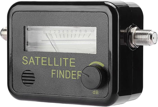 Pissente Satellite Signal Meter, Satellite Finder Meter Satellite Detector Digital Screen 0.95GHz-2.15GHz 0.2 dB Sensitivity 7dB for Easy Antenna Adjustment with dB Level Control