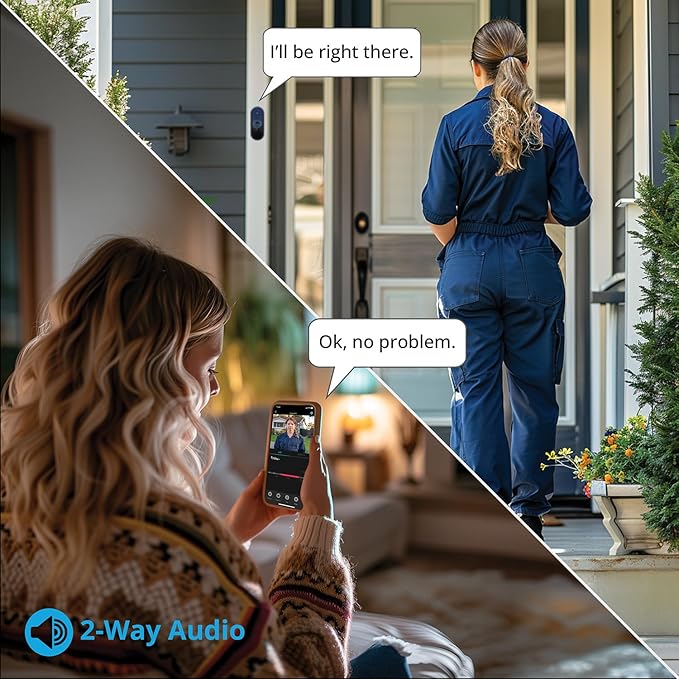 Night Owl 1080p Video Doorbell with Mount and Wireless Chime