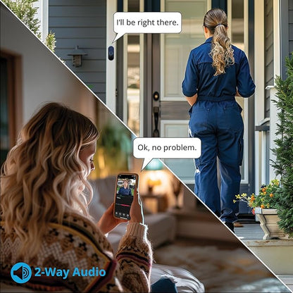 Night Owl 1080p Video Doorbell with Mount and Wireless Chime