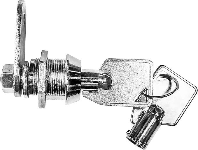 Kingsley Tubular Cam Lock - 5/8" Cylinder, Chrome Finish, Keyed Alike, RV, Cabinet, ATM, Vending & Tool Box Lock
