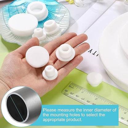 uxcell 1Pcs Silicone Hole Plug, Waterproof Round Rubber Stoppers Bottle Seal Plugs Tube Pipe End Caps for 180mm/7.09" Hole for Bathtub Bottle, White