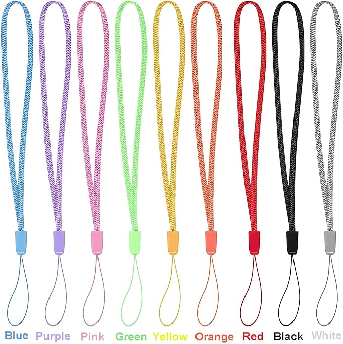 Cellphone Remote Shutter for Smartphones and Tablets (Colorful-9-pack), AOQIYUE Wireless Camera Remote Control Compatible with iPhone/Android Cellphone Wrist Strap Included