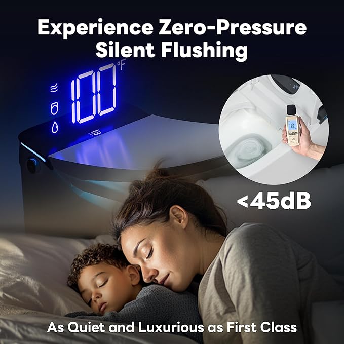 CANEST Smart Toilet with Bidet Built in, Foam Dispenser, 1000g MaP Flushing, Full-Area Seat Sensor, Auto Temperature Control Heated Seat, Auto Open/Close, Foot Sensor, Deodorization, Remote(FC-002SE)