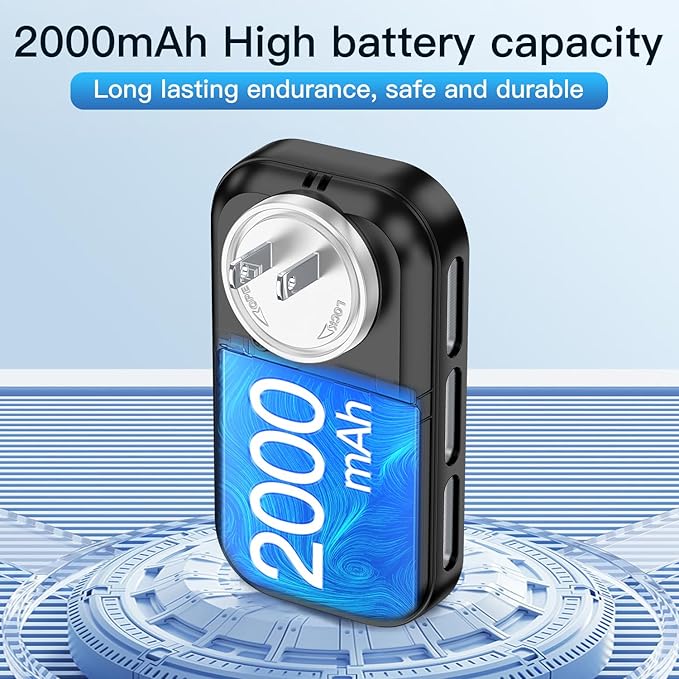 4in1 Plug in Smoke & Carbon Monoxide Detector Combination Builti-in 2000mAh Backup Battery HD Screen [Smoke CO Temp Humidity Sensor] for Home Hotel Travel (1 Pack, White)